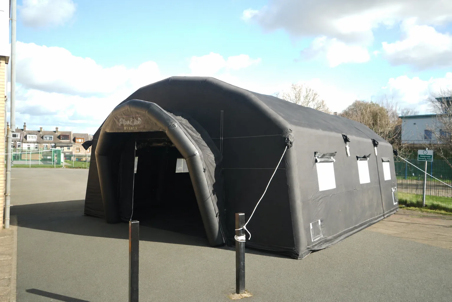 Pipeline Events Midnight Suite marquee exterior in daylight